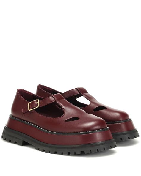 burberry red and white shoes|Burberry mary jane shoes.